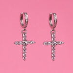 Cercei Argint Cruce - Cross Myheart