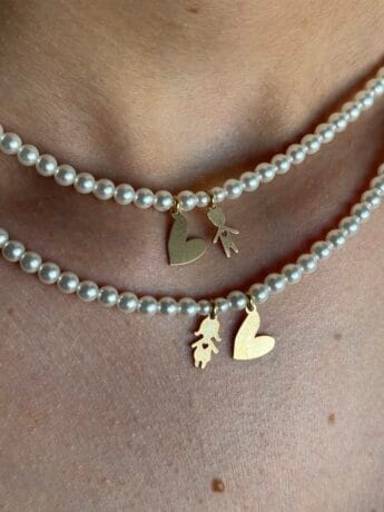 Colier din argint personalizat fetita - Little Girl - imagine 3