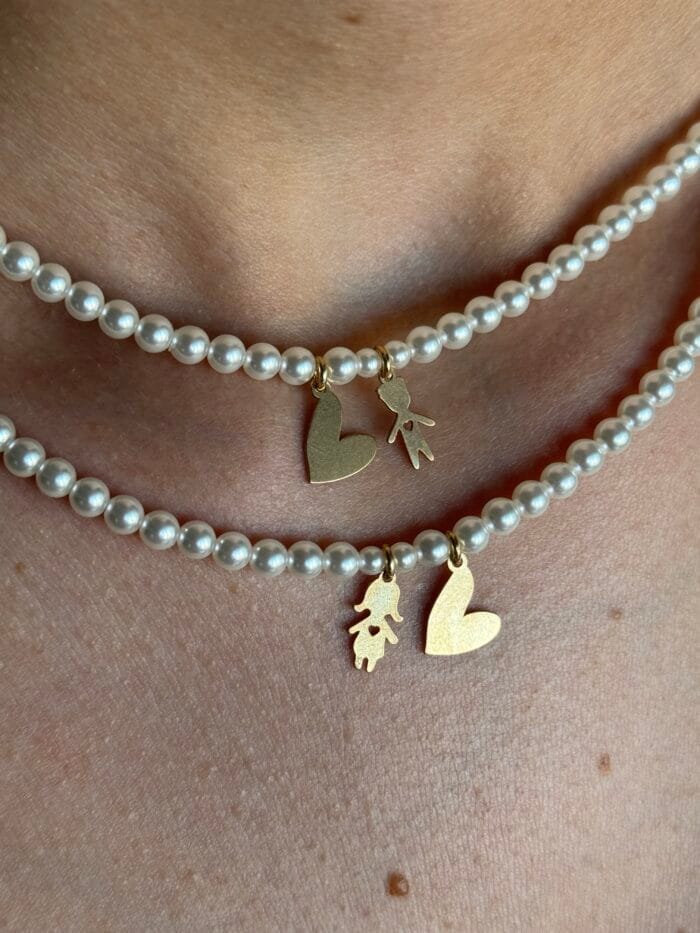Colier din argint personalizat fetita - Little Girl - imagine 3